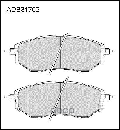 Колодки тормозные (Allied Nippon). Артикул ADB31762