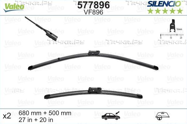 Valeo Silencio Flat Blade. 577896
