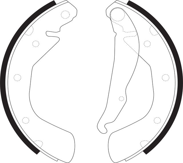 Тормозные колодки NiBK задние для Daewoo Espero 1993-1999. Артикул FN11622