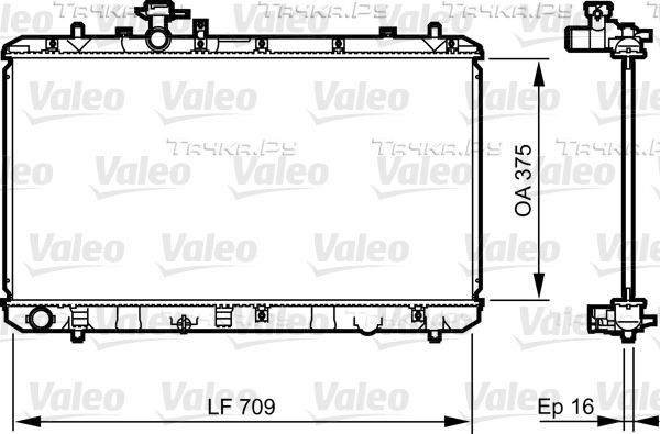 Радиатор охлаждения двигателя Valeo (алюминий). Артикул 735407