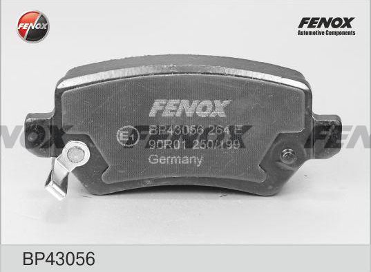 Тормозные колодки Fenox задние для Opel Astra H 2004-2014. Артикул BP43056