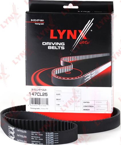 Ремень ГРМ LYNXauto. Артикул 147CL25