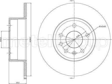 Тормозной диск Trusting. Артикул DF191