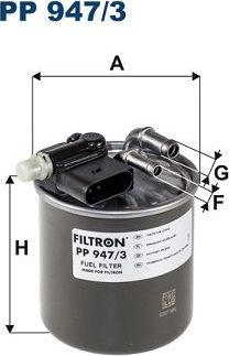 Топливный фильтр Filtron. Артикул PP 947/3