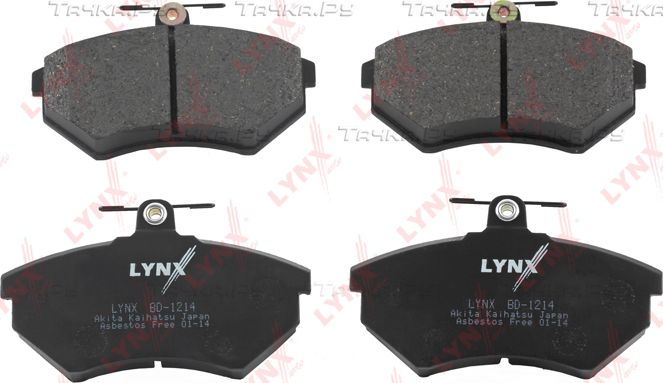 Тормозные колодки LYNXauto передние для Audi A4 I (B5) 1994-2001. Артикул BD-1214