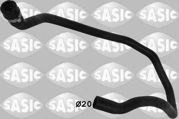 Патрубок радиатора (системы охлаждения) Sasic для Peugeot Partner II 2008-2018. Артикул 3400168