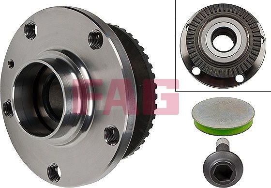 Ступица колеса с интегрированным подшипником Fag задняя для SEAT Exeo 2008-2013. Артикул 713 6107 00