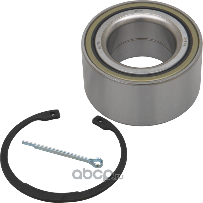 Подшипник ступицы, комплект, задний, подшипник, стопорное кольцо, HYUNDAI Creta 4х4 2016-, Tucson  (Hola). Артикул NB750