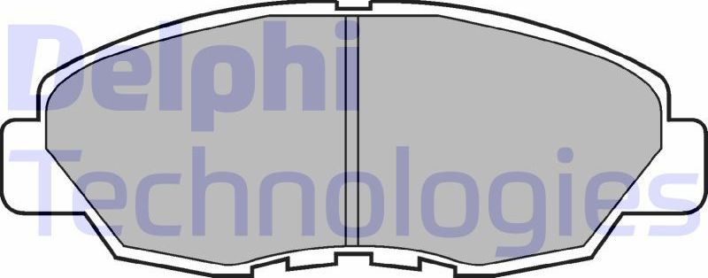 Тормозные колодки Delphi (Low-Metallic). Артикул LP734