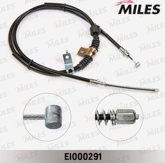 Трос ручника (тросик ручного тормоза) Miles. Артикул EI000291