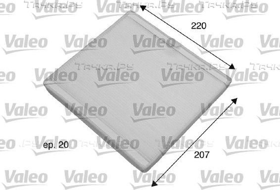 Салонный фильтр Valeo Essential для Volvo V40 I 1995-2004. Артикул 698769