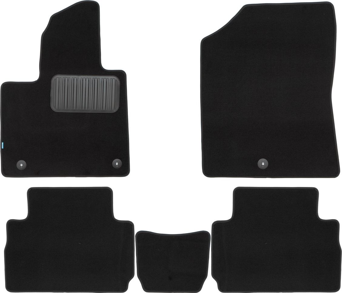 Коврики текстильные Klever Premium для салона Hyundai Santa Fe IV 5 мест рестайлинг 2021-2026. Артикул KLEVER0302007522110kh