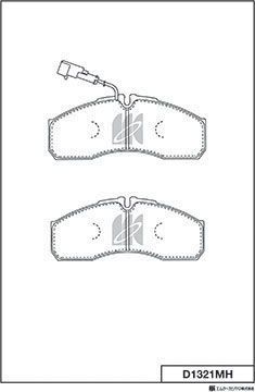 Тормозные колодки MK Kashiyama. Артикул D1321MH