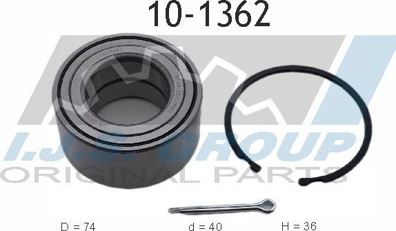 Ступичный подшипник (комплект) IJS Group. Артикул 10-1362