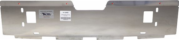 Защита алюминиевая АВС-Дизайн для заднего бампера Mitsubishi Pajero IV 2006-2024. Артикул 14.12ABC