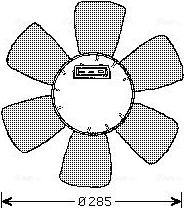 Вентилятор радиатора двигателя AVA. Артикул VN7523