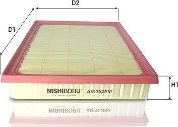 Воздушный фильтр Tecneco Filters. Артикул AR1742PM