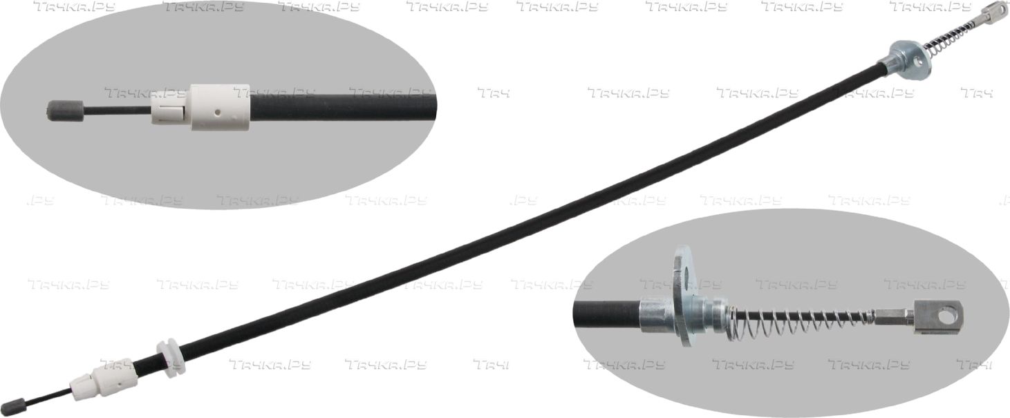 Трос ручника (тросик ручного тормоза) Febi Bilstein. Артикул 34905