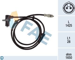 Датчик ABS FAE передний для Citroen Jumper I 1994-2006. Артикул 78067