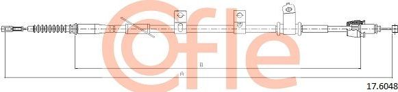 Трос ручника (тросик ручного тормоза) Cofle. Артикул 92.17.6048