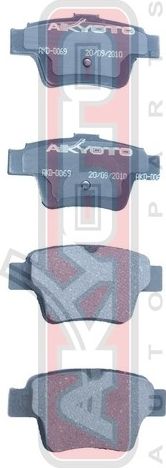 Тормозные колодки Akyoto Packing AKYOTO. Артикул AKD-0069