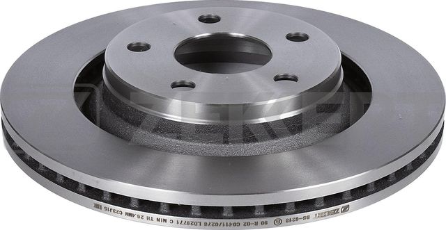 Тормозной диск Zekkert передний для Jeep Wrangler III (JK) 2007-2018. Артикул BS-6218