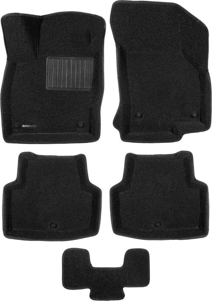Коврики текстильные Euromat 3D Business для салона Skoda Karoq 2019-2026. Артикул EMC3D-004501