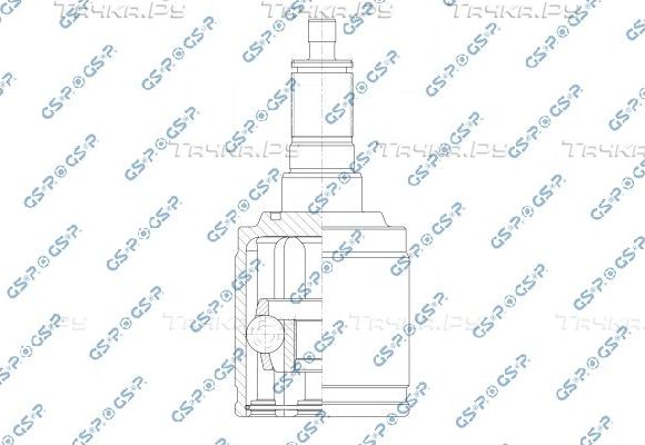 Шрус внутренний (граната) GSP для Land Rover Range Rover Evoque I 2011-2019. Артикул 602281