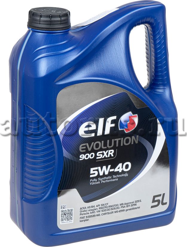 Масло моторное синтетическое Evolution 900 SXR 5W-40 5л (ELF). Артикул 194877