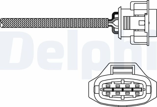Лямбда-зонд (кислородный датчик) Delphi для Fiat Stilo 2005-2008. Артикул ES10792-12B1