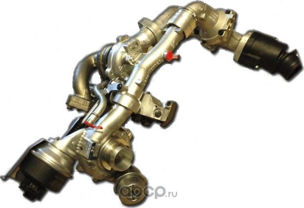 Турбина (турбокомпрессор) BorgWarner KP35+K04. Артикул 10009880098