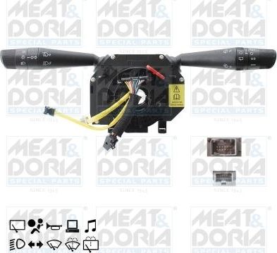 Подрулевой переключатель Meat & Doria для Fiat Grande Punto 2005-2015. Артикул 23001E