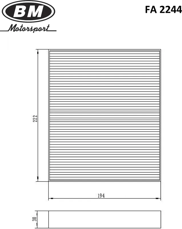 Фильтр салона (BM). Артикул FA2244