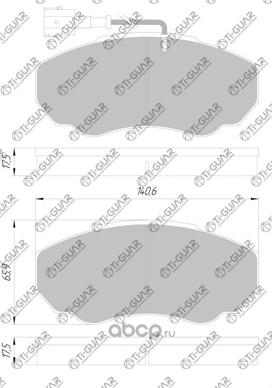 Тормозные колодки (TI-Guar). Артикул TG0219