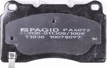 Тормозные колодки Hella передние для Cadillac STS I 2004-2012. Артикул 8DB 355 014-451