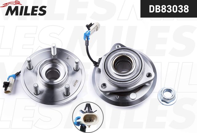Ступица колеса с интегрированным подшипником Miles передняя правая/левая для Opel Antara I 2006-2017. Артикул DB83038