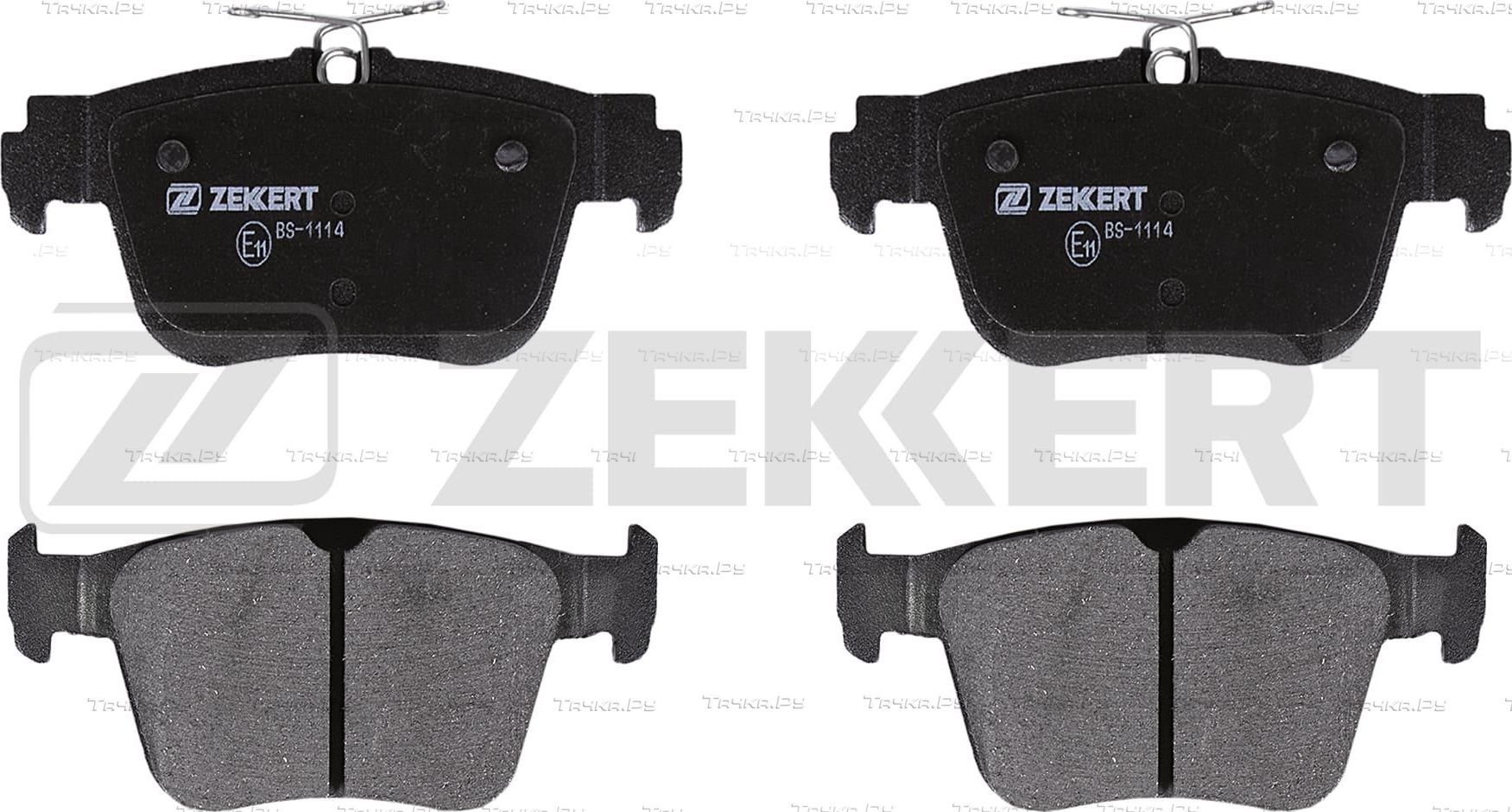 Тормозные колодки Zekkert задние для Volkswagen Golf VII 2012-2026. Артикул BS-1114