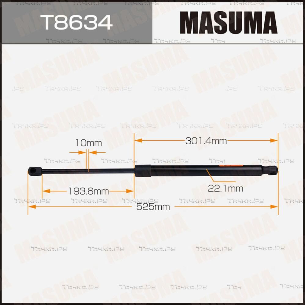 Амортизатор (упор) багажника Masuma. Артикул T8634