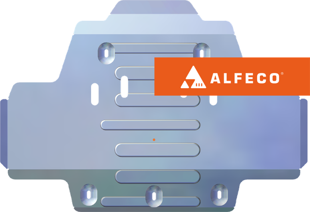 Защита алюминиевая Alfeco (4мм) для картера Toyota Land Cruiser 300 2021-2026. Артикул ALF.24.132 AL4