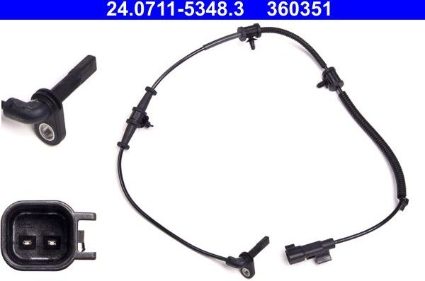Датчик ABS ATE передний для Opel Zafira C 2011-2019. Артикул 24.0711-5348.3