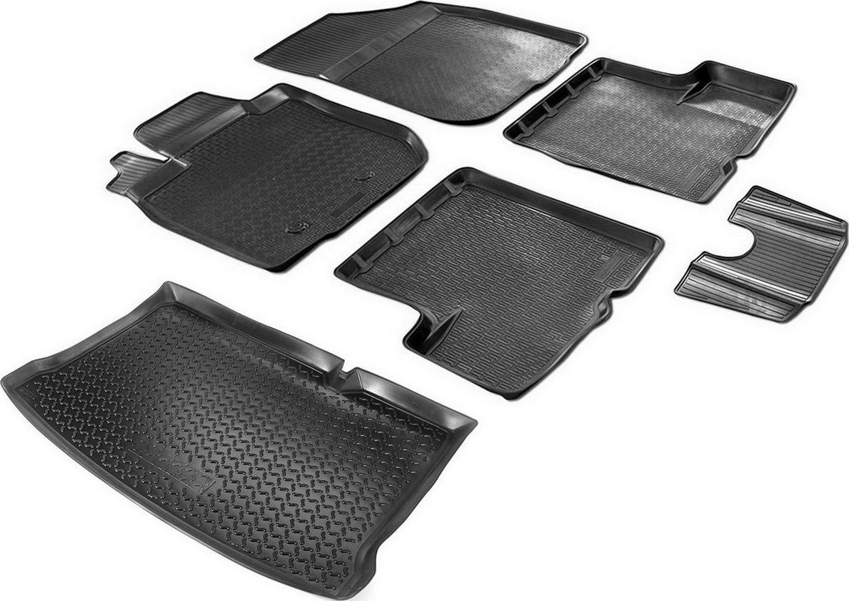 Комплект ковриков Rival для салона и багажника Renault Sandero Stepway II хэтчбек 2014-2018 2018-2026. Артикул K14703003-2