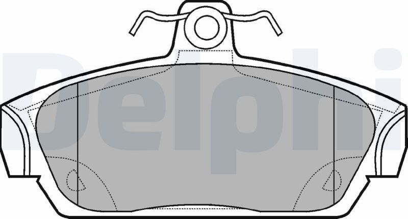 Тормозные колодки Delphi (Low-Metallic). Артикул LP653