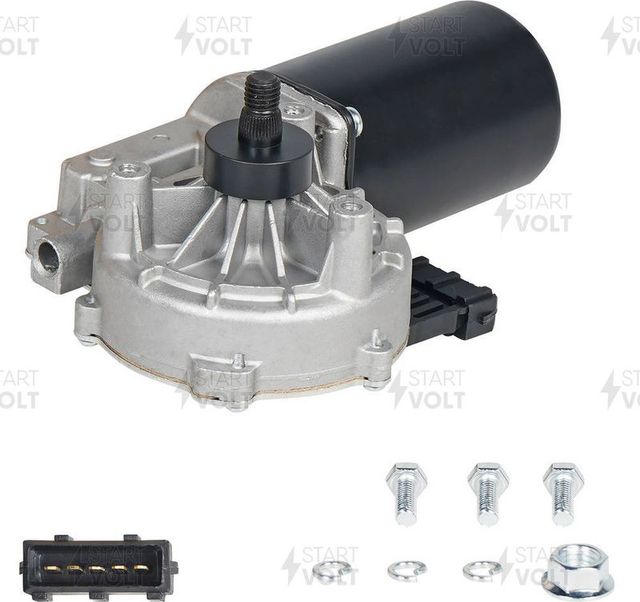 Мотор стеклоочистителя (моторчик дворников) StartVOLT передний для MAN TGA 2000-2026. Артикул VWF 2102