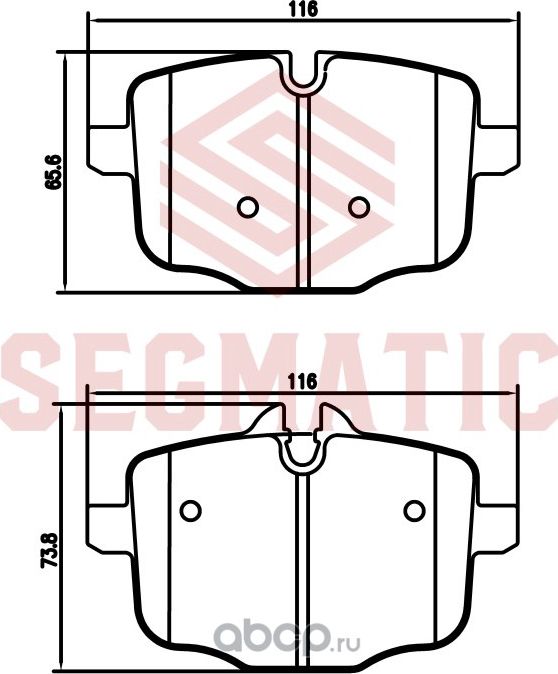 Колодка торм диск зад (Segmatic). Артикул SGBP2779