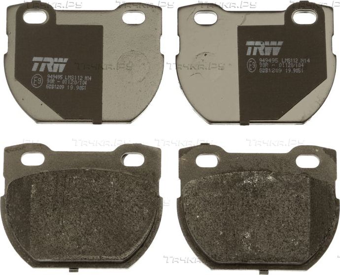 Тормозные колодки TRW COTEC задние для Land Rover Defender I 1990-2016. Артикул GDB1209