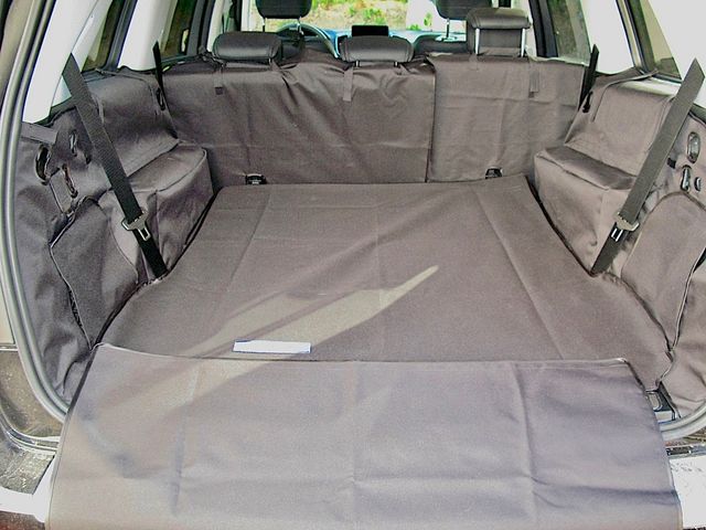 Защитный чехол AUTOSMSTUDIO "Maxi" в багажник автомобиля для Mercedes-Benz GL-Class X166 09.2012-11.2015, бежевый. Артикул TP-GLS-MAXI-BG