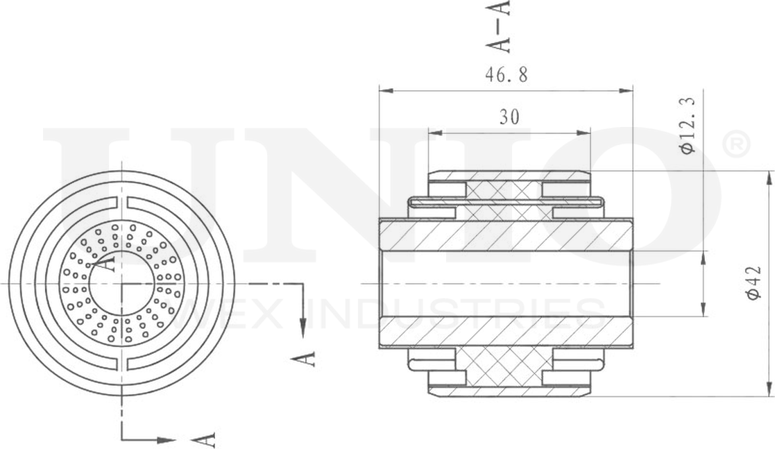Сайлентблок рычага подвески (Unio). Артикул RMP-20180