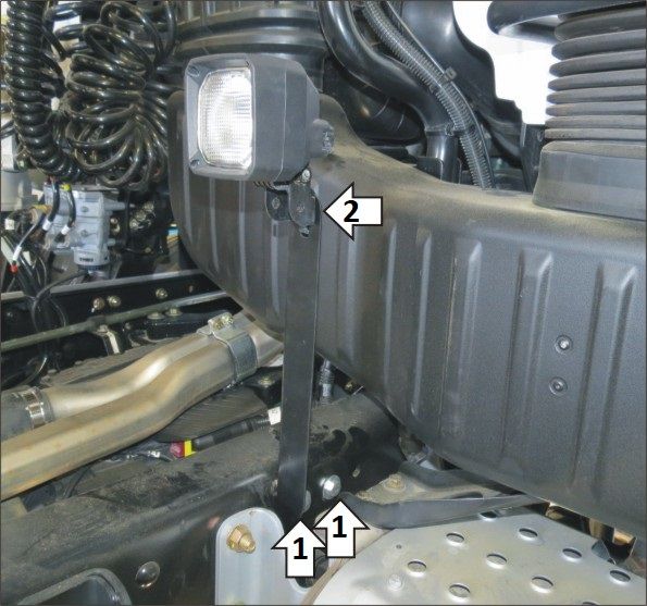 Кронштейн освещения Мотодор для FAW J7 2023-2026. Артикул 23905