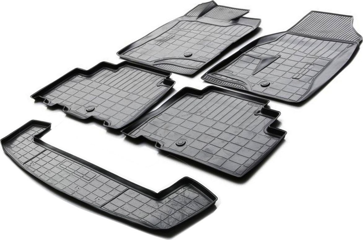 Комплект ковриков Rival для салона и багажника Chevrolet Captiva I рестайлинг (7 мест) 2013-2016. Артикул K11007004-1