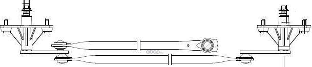 Трапеция стеклоочистителя (дворника) (в сборе) StartVOLT (Стальная труба) передний для Daewoo Lanos 1997-2008. Артикул vwa 05063